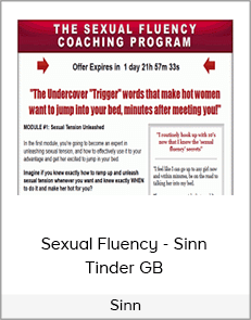 Sinn - Sexual Fluency - Sinn Tinder GB