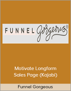 Funnel Gorgeous - Motivate Longform Sales Page (Kajabi)